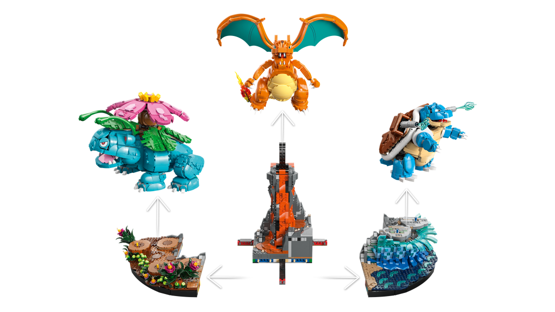 72153 | LEGO® Pokémon™ Venusaur, Charizard and Blastoise